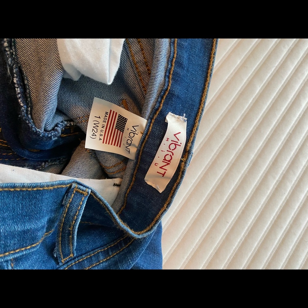 Distressed high rise skinny jeans size 24